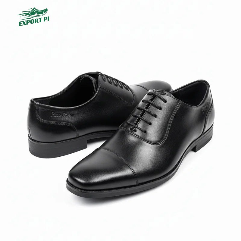 Cap-Toe Oxford Shoe Black - Image 2