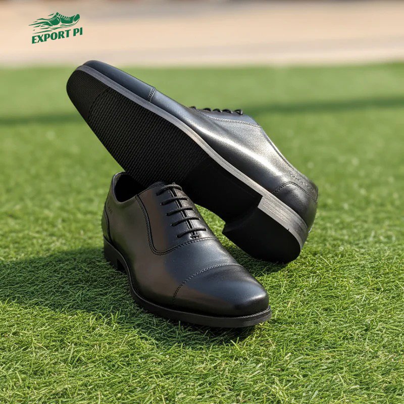 Cap-Toe Oxford Shoe Black - Image 7