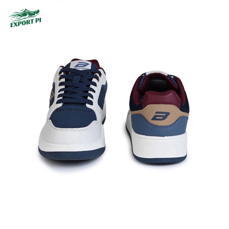 Bond Street Hustle Men's Blue & Brown Casual Sneakers - Image 4