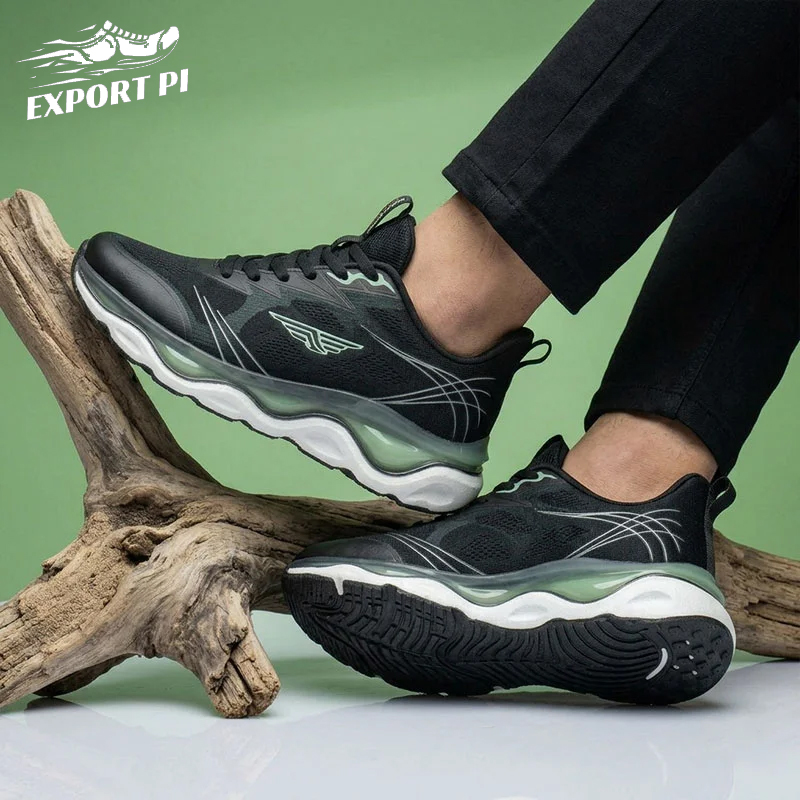 NeoSprint Black Sports Shoes