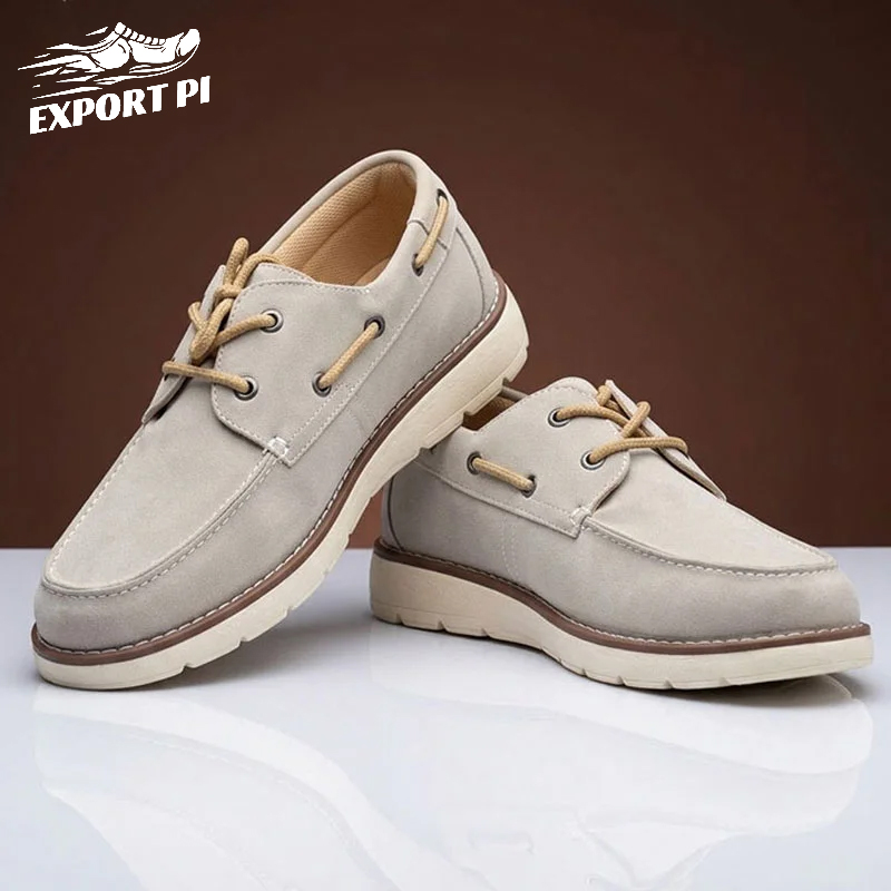 Memphis Casual Boat Shoes Off White