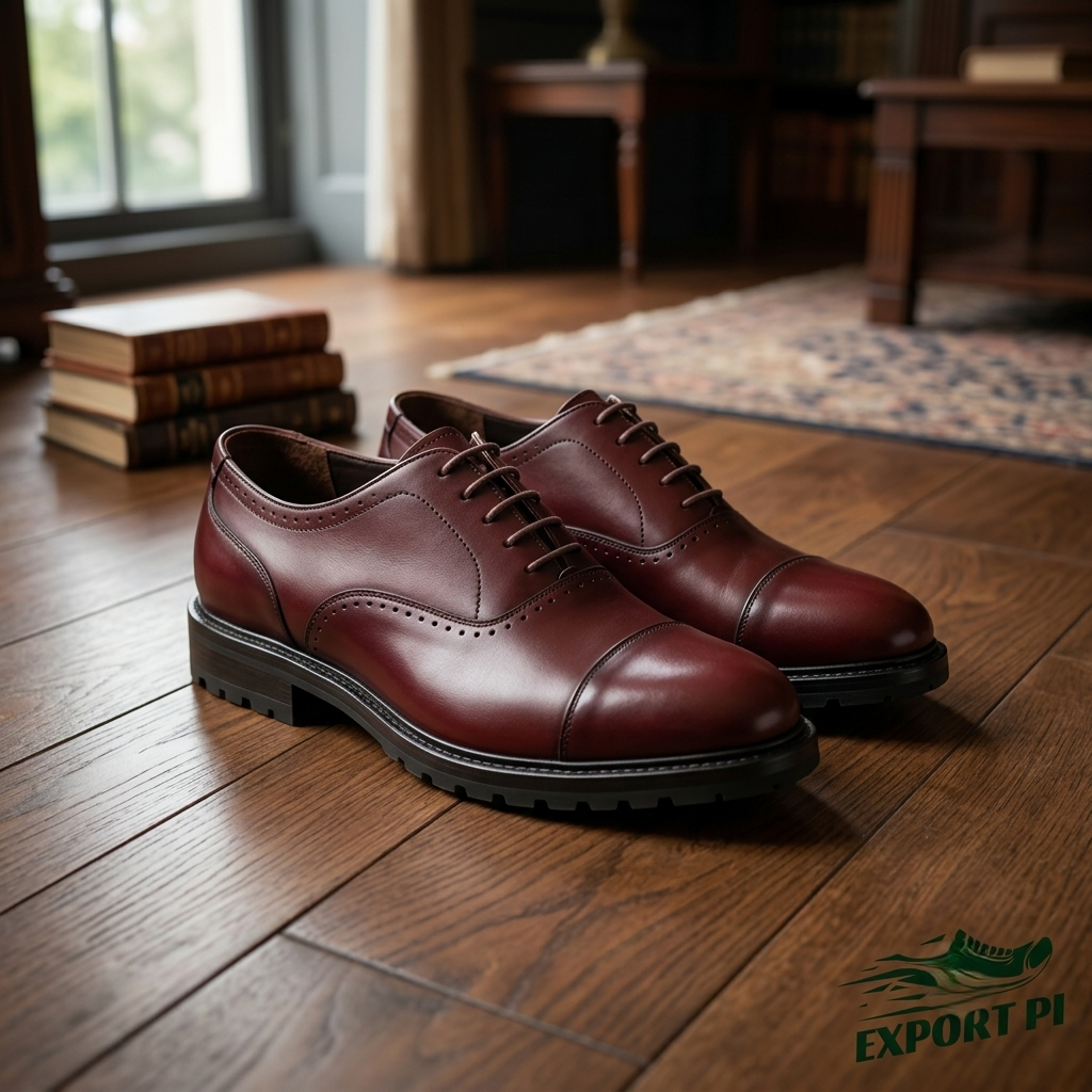 Men's leather Oxford shoes