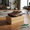 Premium Men’s Genuine Leather Loafers – Classic Brown Moccasins