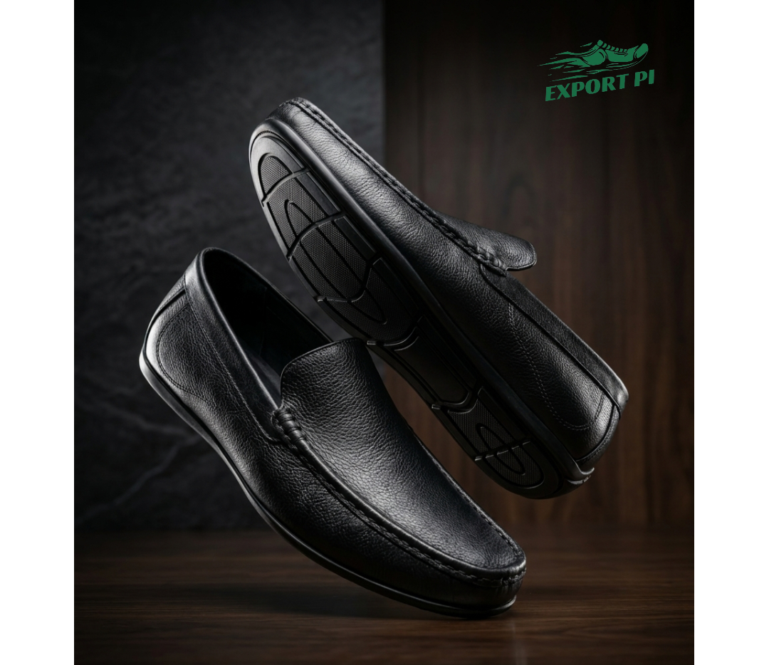 Premium Black Leather Loafer